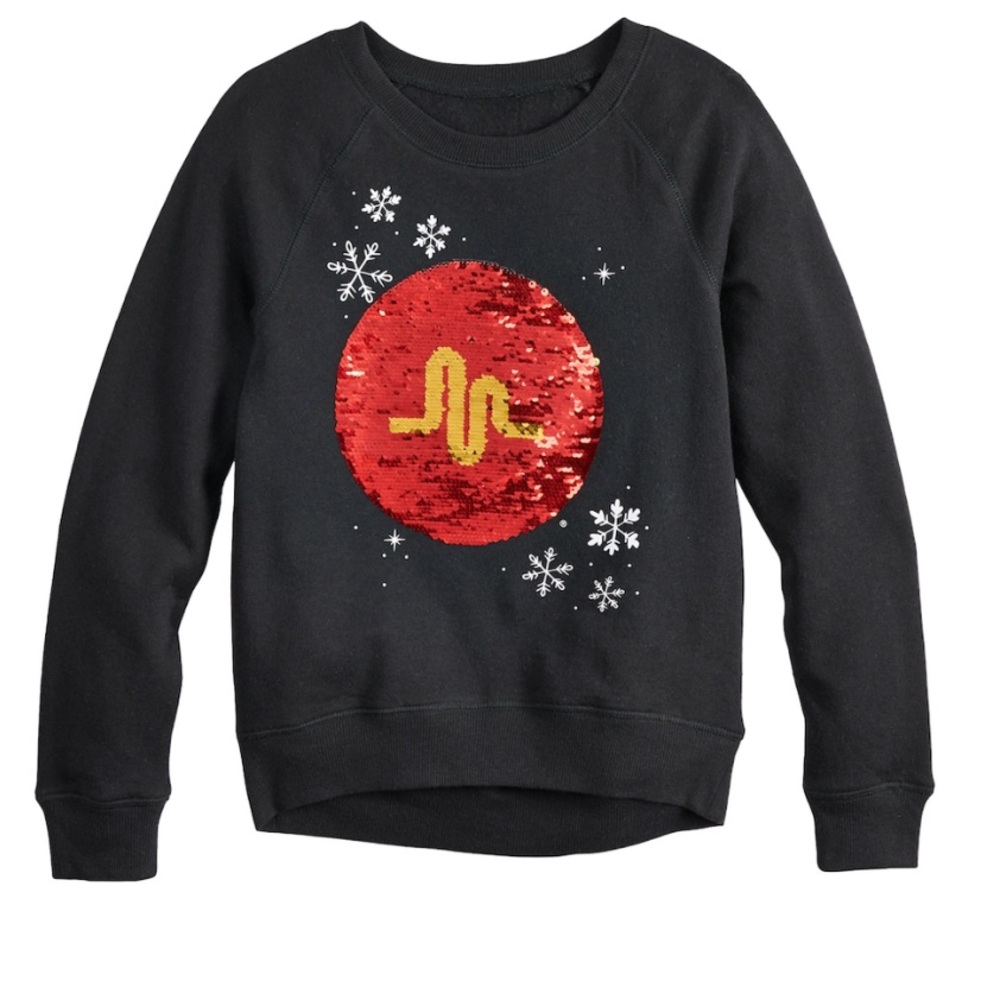 Musical.ly Reversible Sequin Graphic Sweatshirt 14